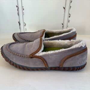 Sorel Womens Tremblant Moccasin Slippers Indoor Outdoor Gray Brown Size 9